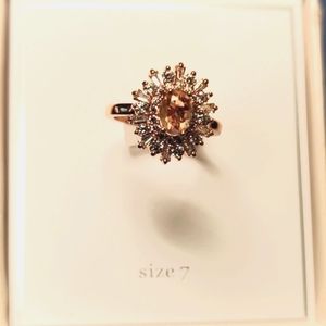 NIB rose gold colored Size 7 ring